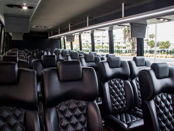 30 passenger mini coach interior
